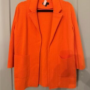 J. Crew 365 Women's Vibrant Orange Sweater Blazer